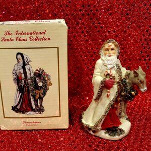 The International Santa Claus Collection Figurine Samichlaus Switzerland Donkey